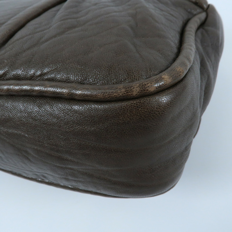 CHANEL 牛皮皮革Shoulder Bag銀扣鏈帶肩背袋-7