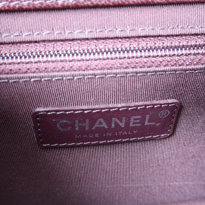 CHANEL 牛皮皮革CC University Flap Bag鏈帶手挽肩背兩用袋-13