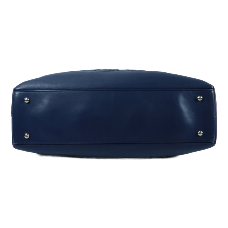 CHANEL 牛皮皮革Chain Shoulder銀扣鏈帶手挽肩背兩用袋-3