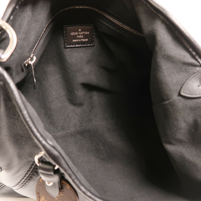 LOUIS VUITTON 牛皮皮革CarryAll Cargo Vibe PM銀扣手挽肩背兩用袋-4