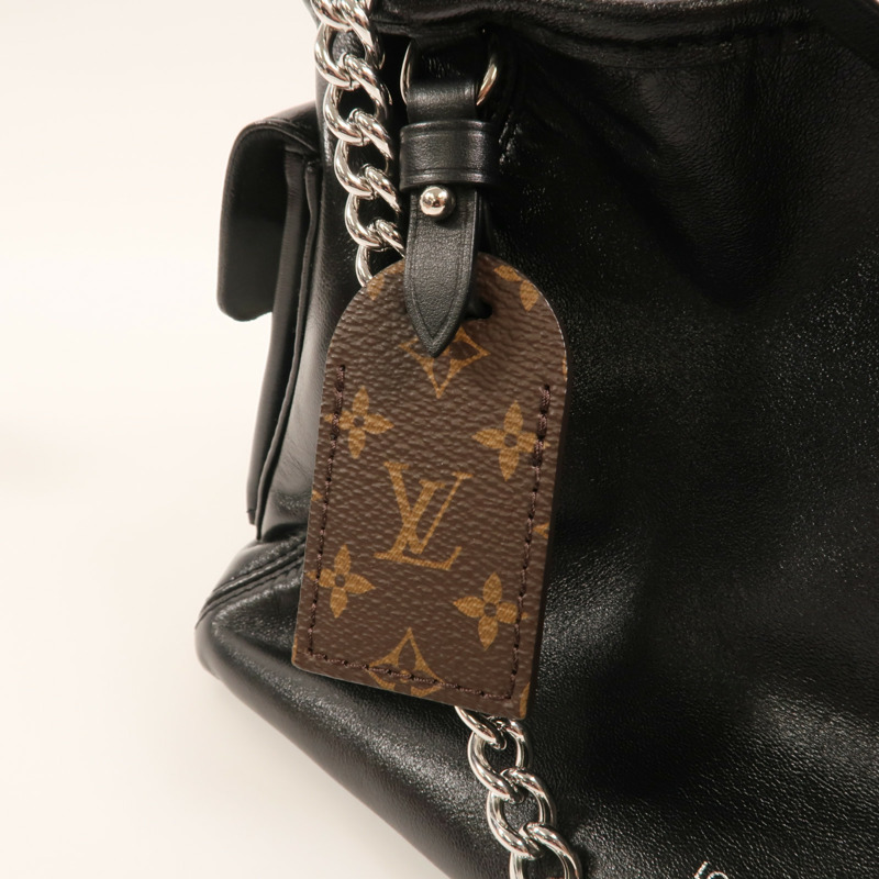 LOUIS VUITTON 牛皮皮革CarryAll Cargo Vibe PM銀扣手挽肩背兩用袋-8