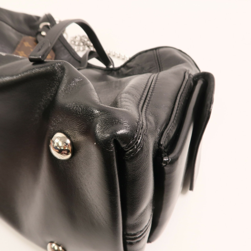 LOUIS VUITTON 牛皮皮革CarryAll Cargo Vibe PM銀扣手挽肩背兩用袋-9