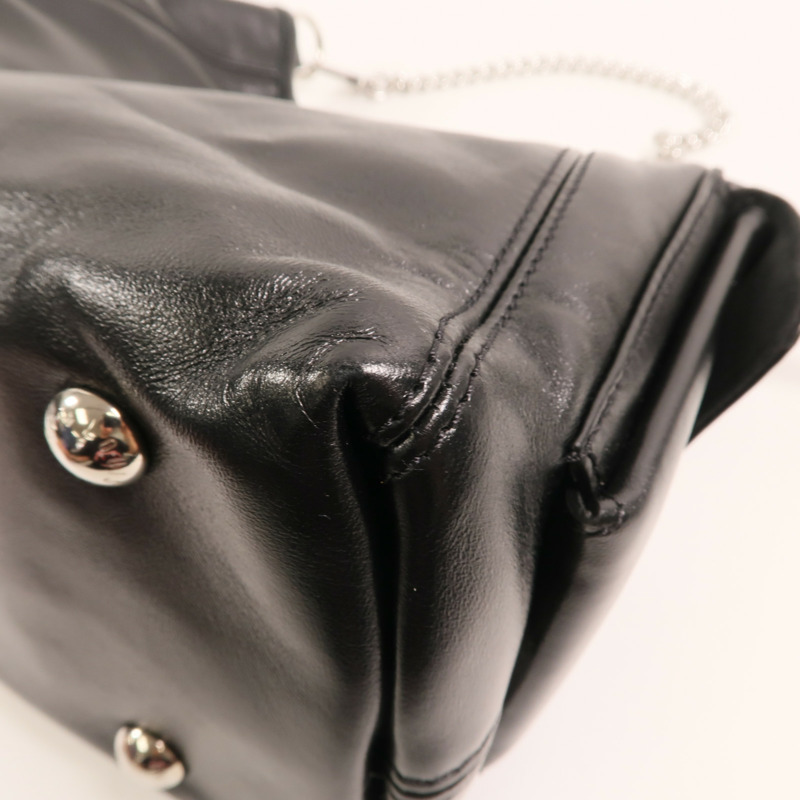 LOUIS VUITTON 牛皮皮革CarryAll Cargo Vibe PM銀扣手挽肩背兩用袋-11