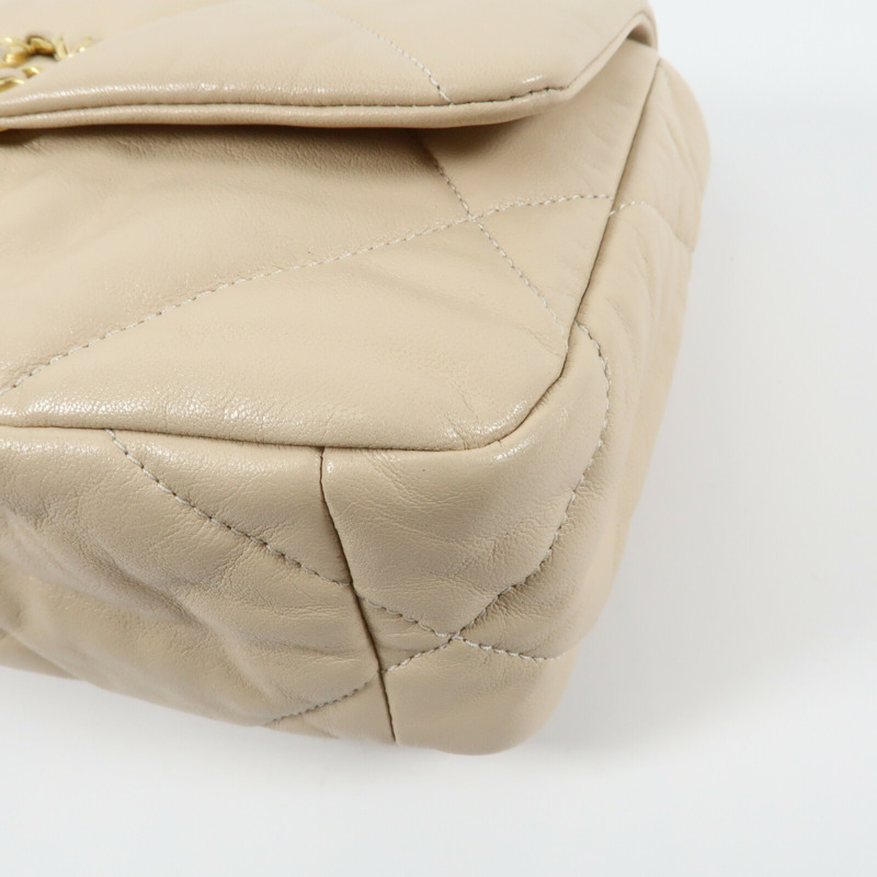 CHANEL 羊皮皮革C19 Small鏈帶手挽肩背兩用袋-5