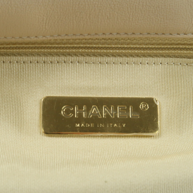 CHANEL 羊皮皮革C19 Small鏈帶手挽肩背兩用袋-11