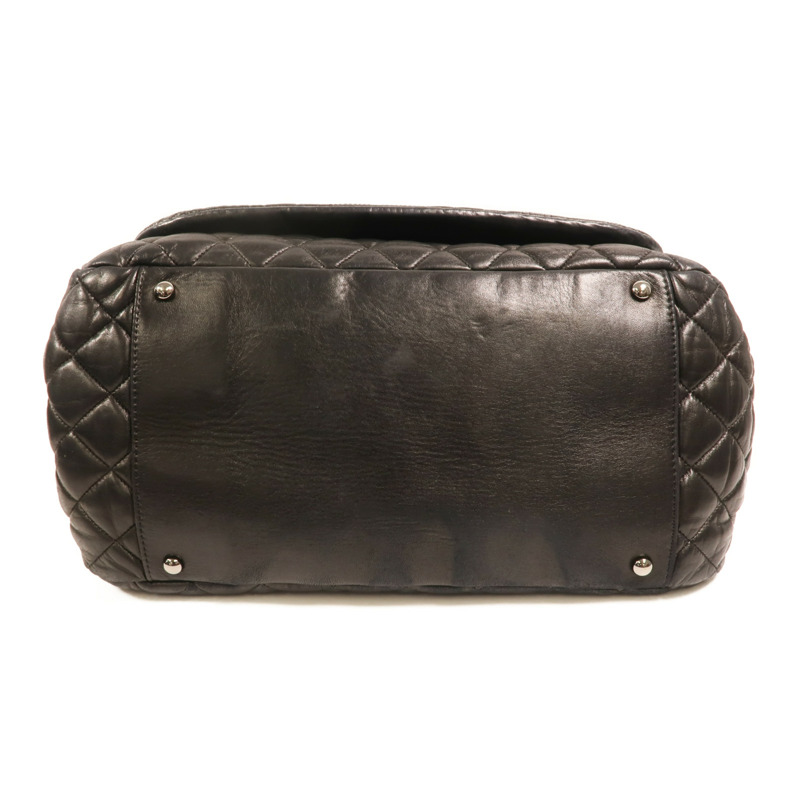 CHANEL 羊皮皮革Paris Moscou Flap Bag銀扣鏈帶肩背袋-3