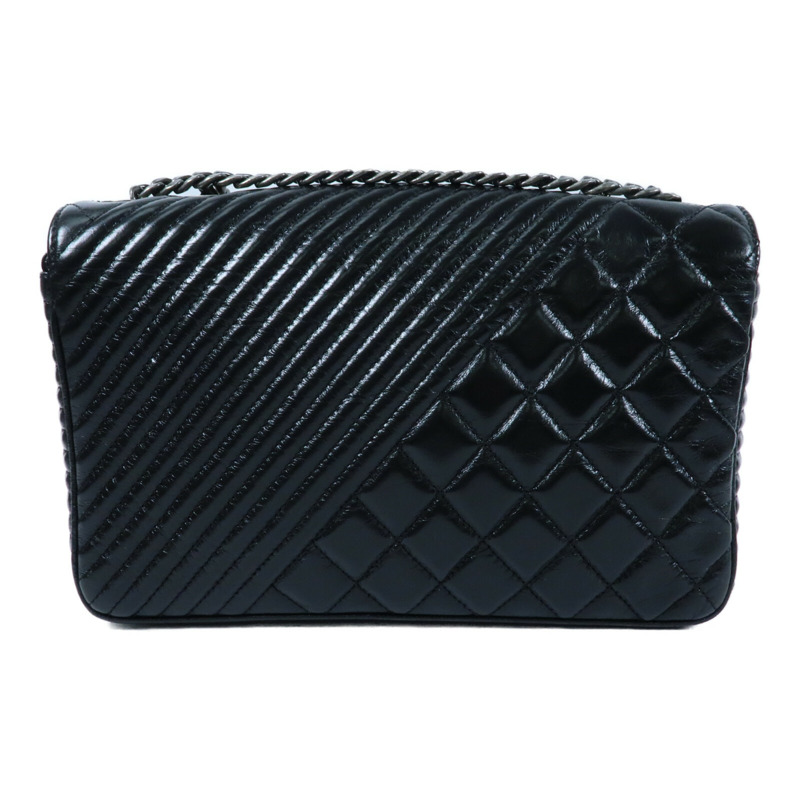 CHANEL 牛皮皮革Coco Boy Flap Bag鏈帶肩背袋-1