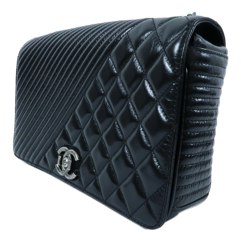 CHANEL 牛皮皮革Coco Boy Flap Bag鏈帶肩背袋-2