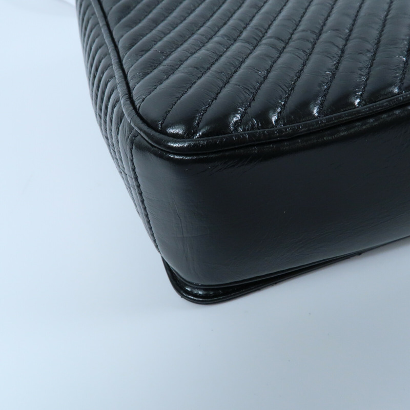 CHANEL 牛皮皮革Coco Boy Flap Bag鏈帶肩背袋-6