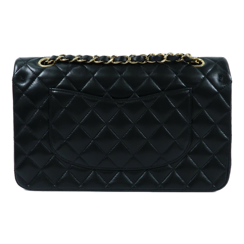 CHANEL 羊皮皮革Classic 25金扣鏈帶肩背袋-1