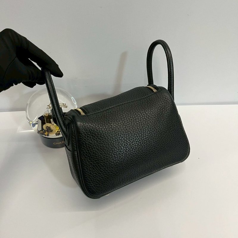 Hermes Mini Lindy 二代 黑金 全新閒置 B刻-1