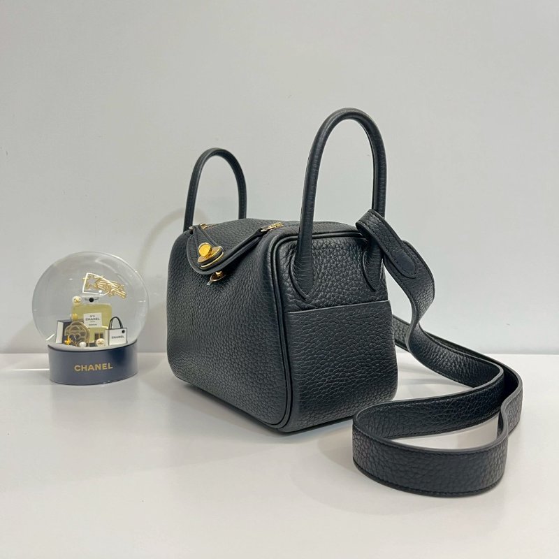 Hermes Mini Lindy 二代 黑金 全新閒置 B刻-3