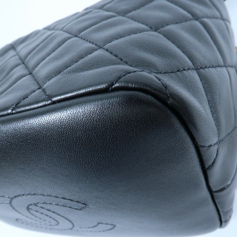 CHANEL 羊皮皮革Small Hobo金扣鏈帶手挽肩背兩用袋-7