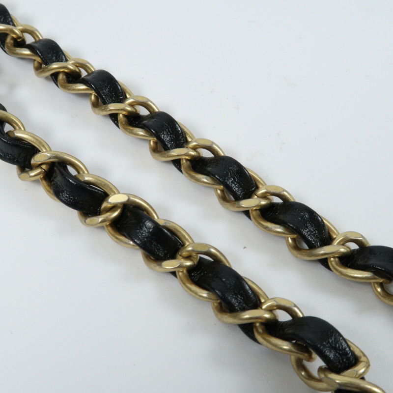 CHANEL 羊皮皮革Small Hobo金扣鏈帶手挽肩背兩用袋-13