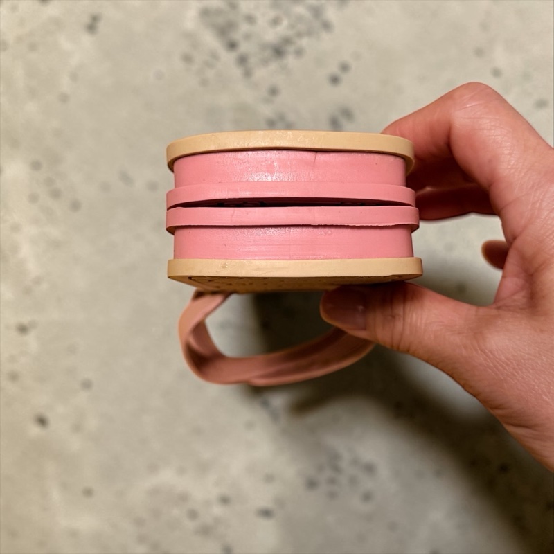 🍒 Gucci 經典粉色 GG 浮雕壓紋方頭涼拖鞋/莫蘭迪粉顯白方頭復古質感…閒置品 size:38/2F260330-1-8