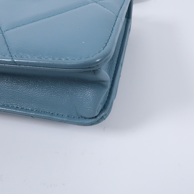 CHANEL 羊皮皮革C19 Wallet On Chain金扣鏈帶手挽肩背兩用袋-7