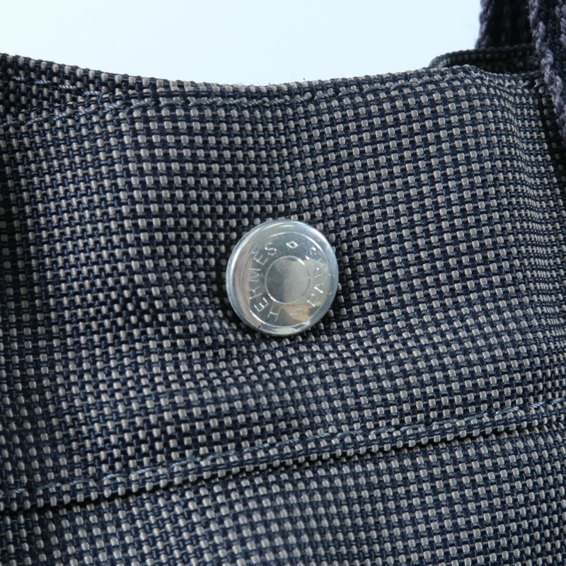 HERMES 【Hermes Fair】帆布Fourre Tout Tote MM銀扣手挽袋-3