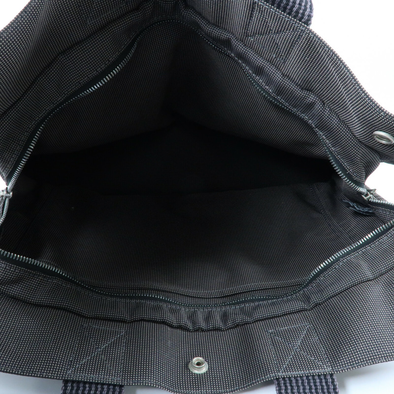 HERMES 【Hermes Fair】帆布Fourre Tout Tote MM銀扣手挽袋-12