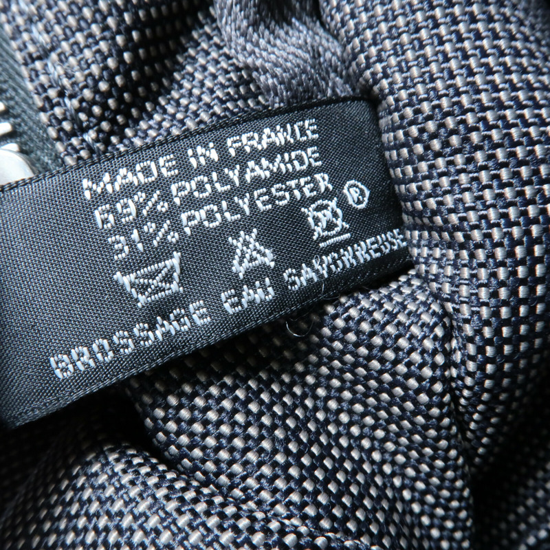 HERMES 【Hermes Fair】帆布Fourre Tout Tote MM銀扣手挽袋-14