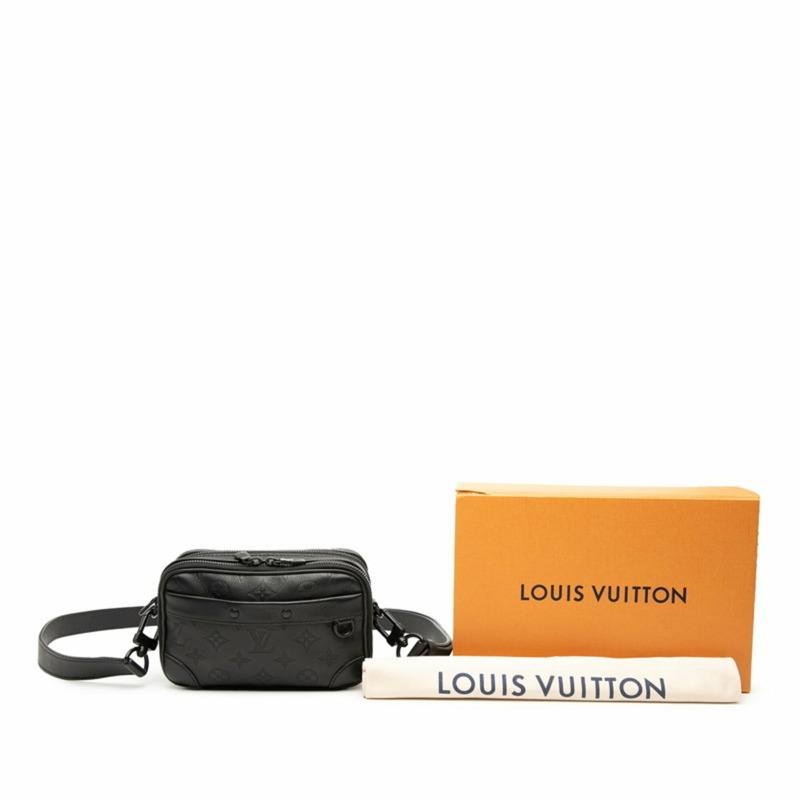 路易威登 Monogram Shadow Alpha Wearable Wallet NV Shoulder Bag M82544 Noir 黑色皮革 男士 LOUIS VUITTON-5
