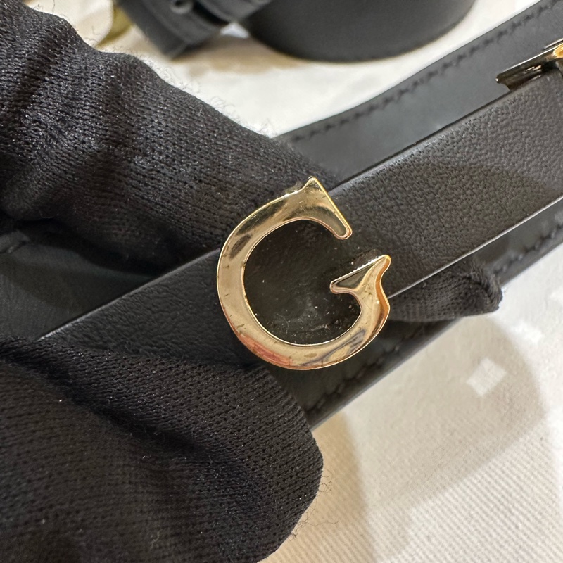 Dior迪奧 磨砂黑四格戴妃包-16