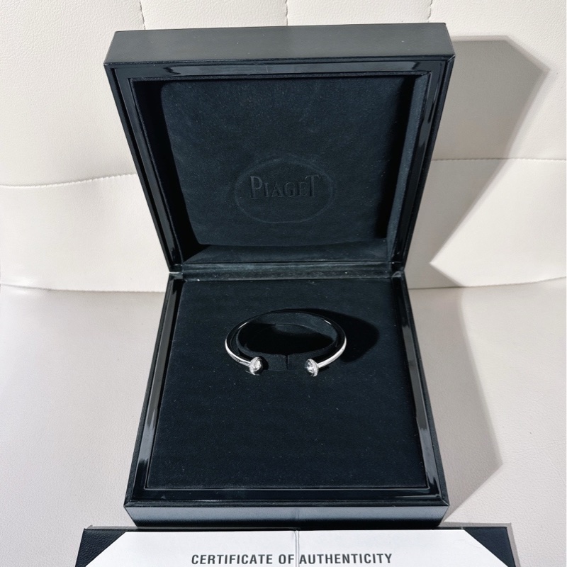 Piaget 伯爵possession時來運轉白金滾珠帶鑽手鐲，16 號-0