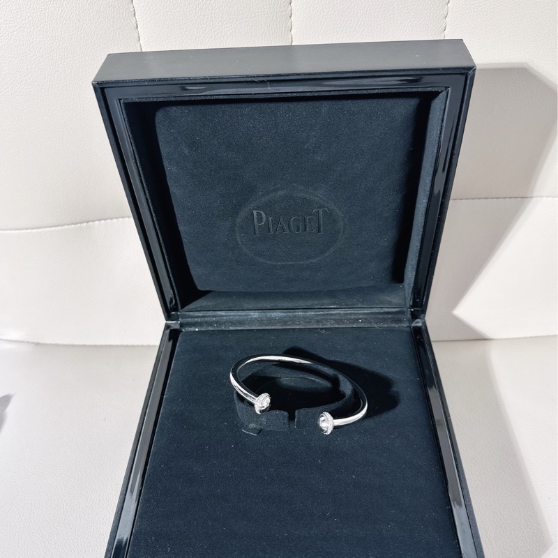 Piaget 伯爵possession時來運轉白金滾珠帶鑽手鐲，16 號-1