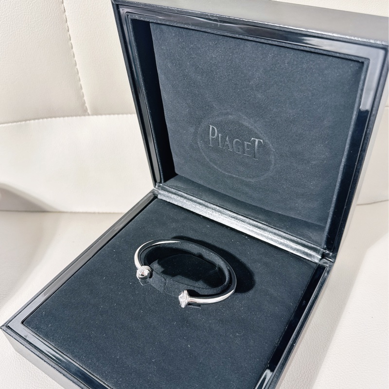 Piaget 伯爵possession時來運轉白金滾珠帶鑽手鐲，16 號-3