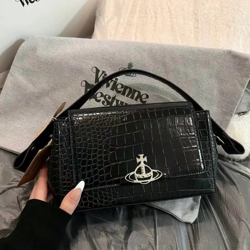 Vivienne Westwood Hazel Bag 鱷魚紋單肩包-1