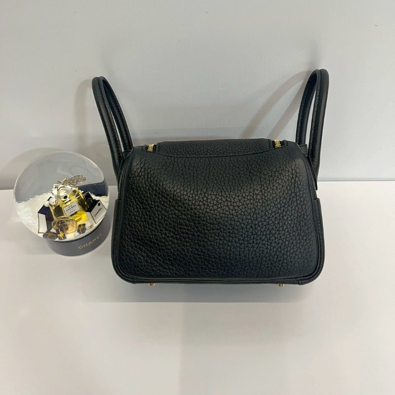 Hermes Mini Lindy 黑金 U刻-1