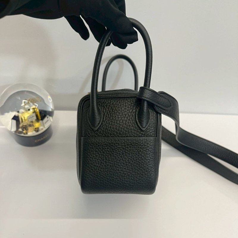 Hermes Mini Lindy 黑金 U刻-2