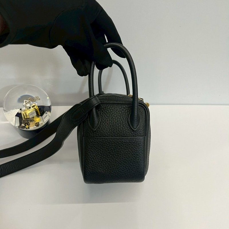 Hermes Mini Lindy 黑金 U刻-3
