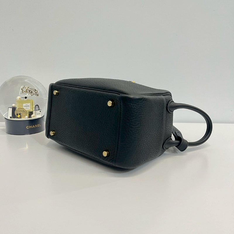 Hermes Mini Lindy 黑金 U刻-5