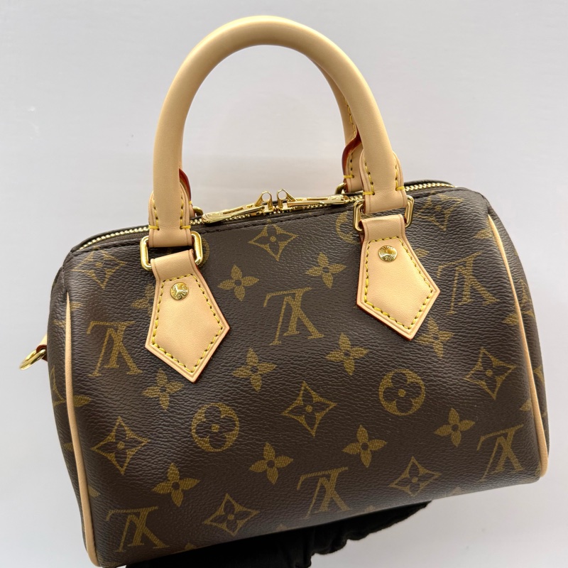 LOUIS VUITTON 路易威登 老花SPEEDY 20 BANDOULIERE 手提斜背包 RFID M45957-1