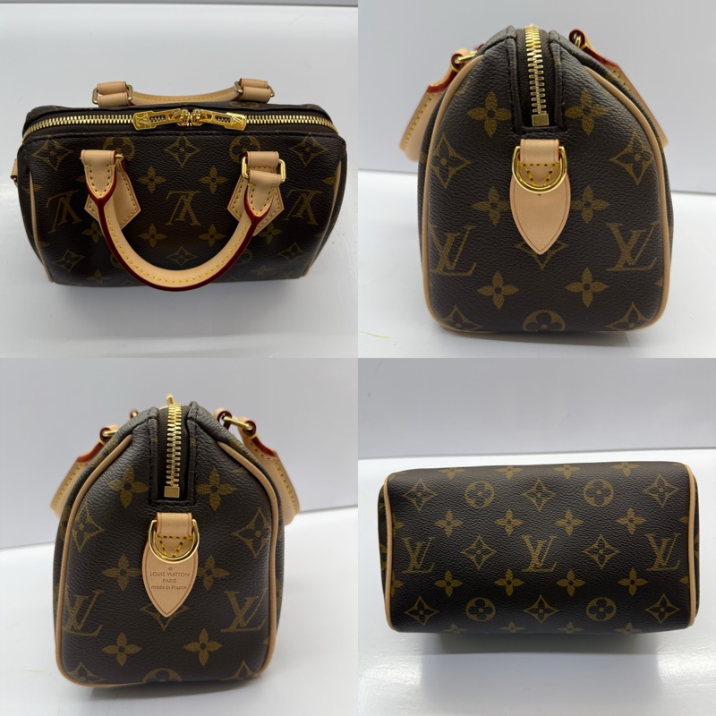 LOUIS VUITTON 路易威登 老花SPEEDY 20 BANDOULIERE 手提斜背包 RFID M45957-3