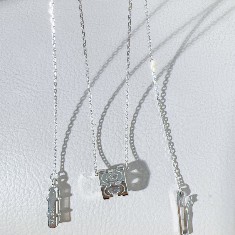 Cartier卡地亞 C DE CARTIER系列 白金單鑽一克拉牛頭石項鍊-6