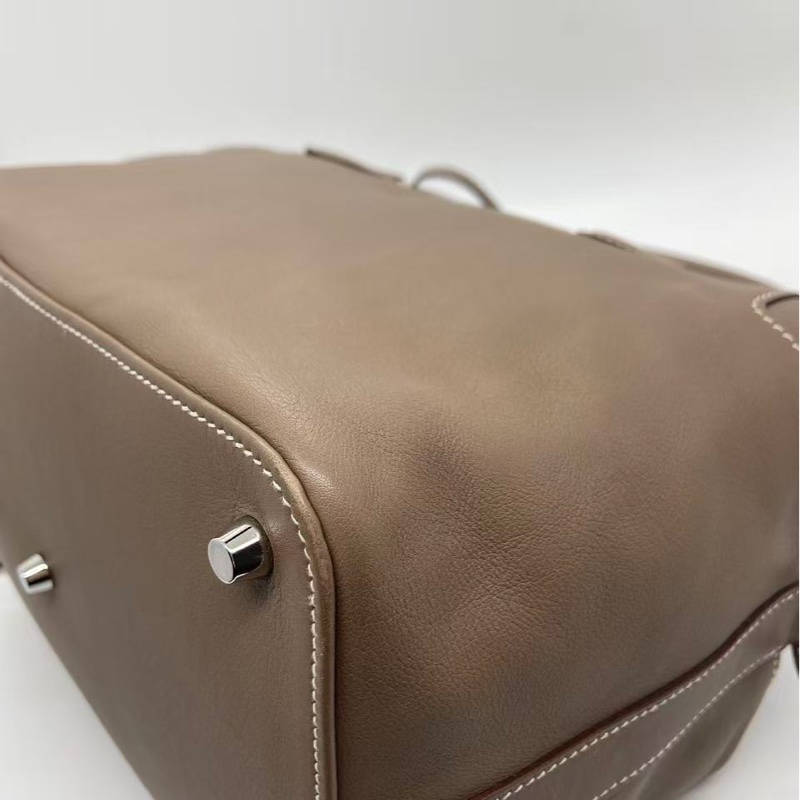 Hermes愛馬仕toolbox26牛奶盒子大象灰銀扣R刻，邊角五金內里有磨損划痕-15