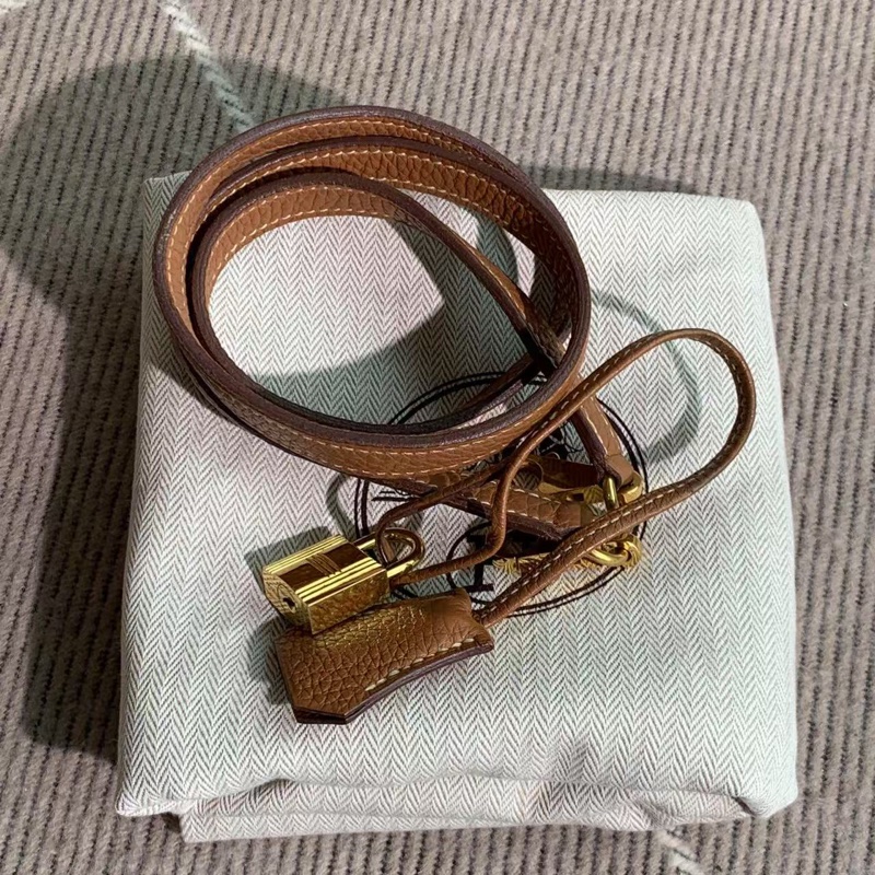 Hermes愛馬仕Kelly32金棕色Togo皮金扣O刻-3