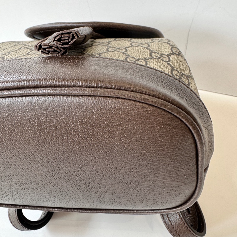 Gucci Ophidia 帆布 經典 老花 紅綠紅Mini 迷你後背包 795221-4