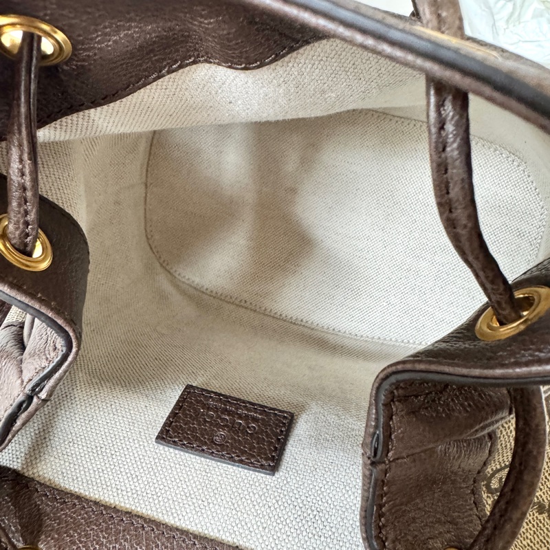 Gucci Ophidia 帆布 經典 老花 紅綠紅Mini 迷你後背包 795221-5