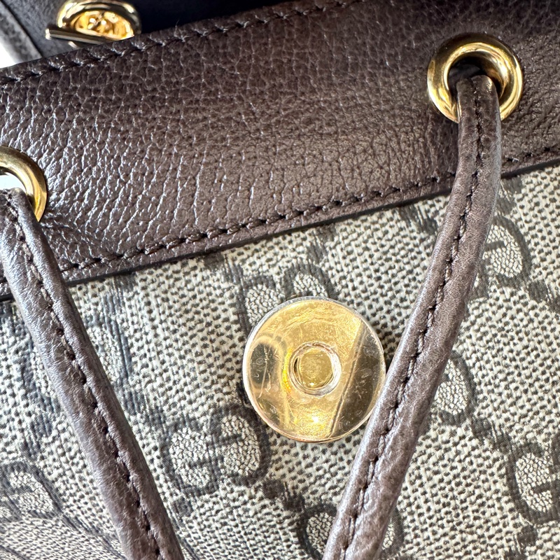 Gucci Ophidia 帆布 經典 老花 紅綠紅Mini 迷你後背包 795221-6