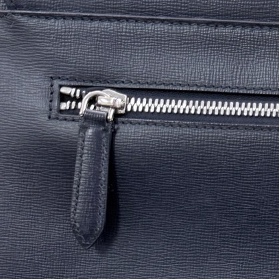 99新 Burberry 巴寶莉深藍色牛皮男士公文包斜挎包郵差包 肩帶可以任意調節 單肩斜挎都可以-2