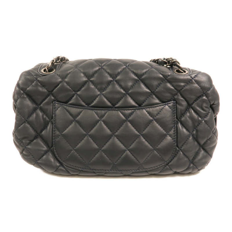 CHANEL 羊皮皮革Shoulder Bag銀扣鏈帶肩背袋-1