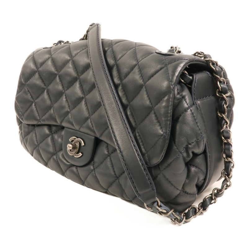 CHANEL 羊皮皮革Shoulder Bag銀扣鏈帶肩背袋-2
