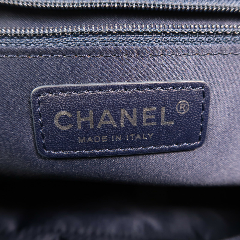 CHANEL 羊皮皮革Shoulder Bag銀扣鏈帶肩背袋-5