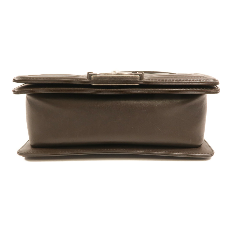 CHANEL 牛皮皮革Boy 20銀扣鏈帶肩背袋-3