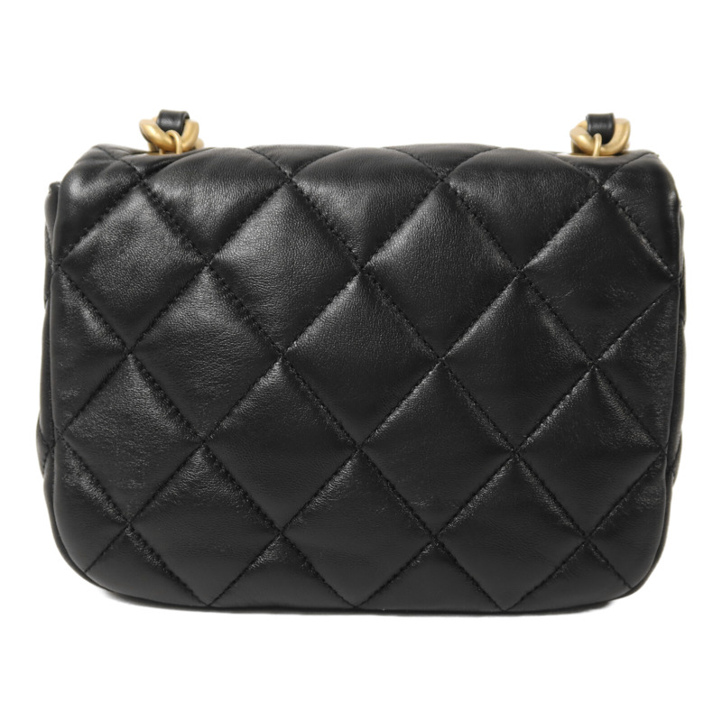 CHANEL 羊皮皮革Chain Shoulder鏈帶肩背袋-1