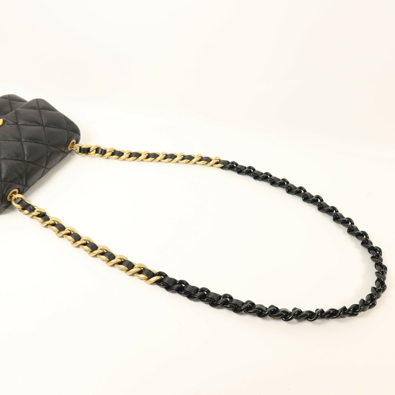 CHANEL 羊皮皮革Chain Shoulder鏈帶肩背袋-7