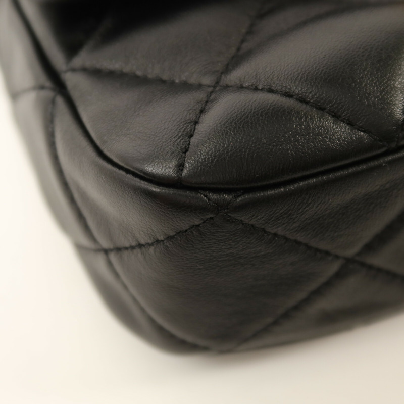 CHANEL 羊皮皮革Chain Shoulder鏈帶肩背袋-11