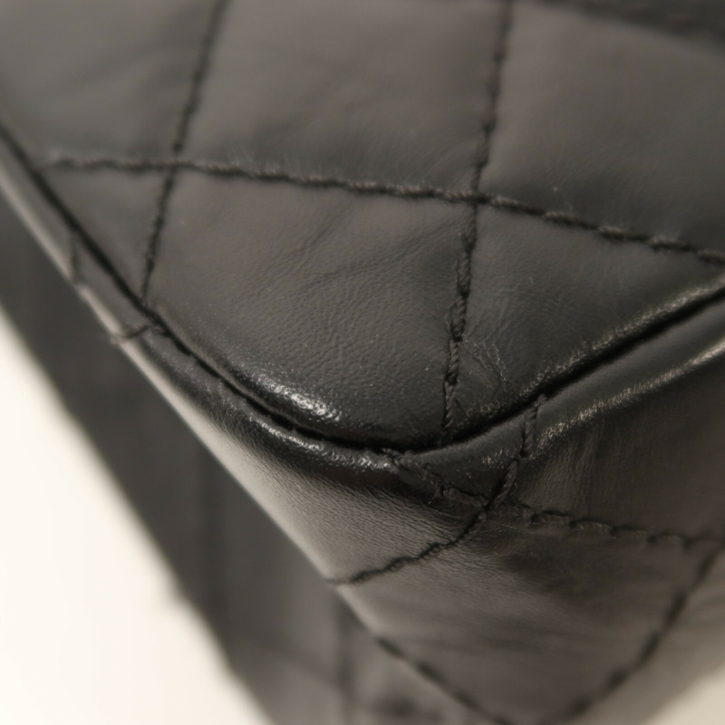 CHANEL 牛皮皮革2.55銀扣鏈帶肩背袋-13